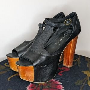 Jeffery Campbell Lita Peep Toe
